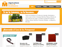 Tablet Screenshot of miguelpetacas.com